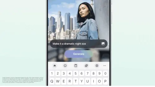 ▲Galaxy S26 FE搭載「相片智慧助理」，使用者可輸入自然語言指令，調整照片場景或新增畫面元素。（圖／三星提供）