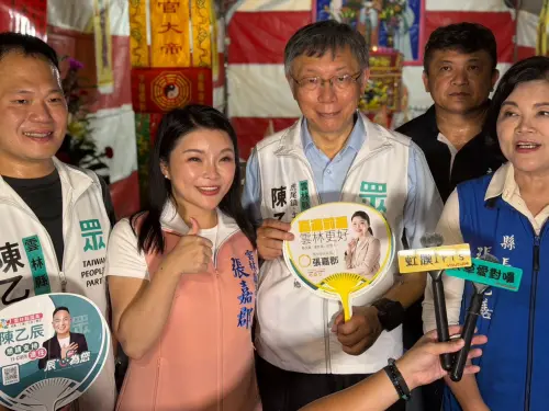柯文哲雲林同框張嘉郡！公開喊「會是好縣長」　藍白合氣氛濃