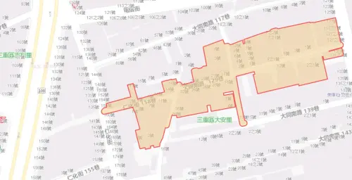 ▲新北市三重區8月29日降壓範圍。（圖／自來水公司water.gov.tw）