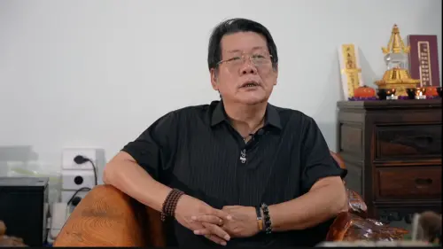 ▲鴻升科技董事長鍾佳勳接受NOWNEWS專訪，談去（2025）年處理丹娜絲颱風所毀損的太陽能光電板過程。（圖／記者王郁勳攝）