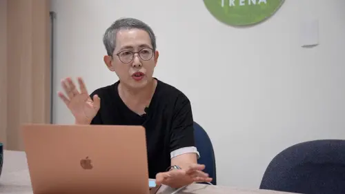 ▲再生能源推動聯盟TRENA秘書長高茹萍建議，成立風機履歷、除役預警平台。（圖／記者王郁勳攝）
