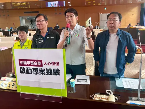 中國「甲醛白菜」疑慮　中市府承諾專案加驗
