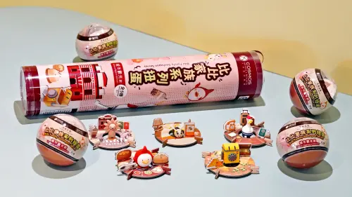 天成飯店推比比家族扭蛋　10款Q版公仔收藏旅行回憶