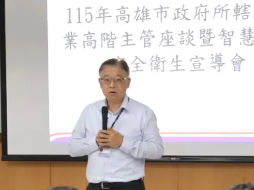 ▲台灣中油煉製事業部執行長季存厚致詞。(圖／高雄市政府勞工局提供)