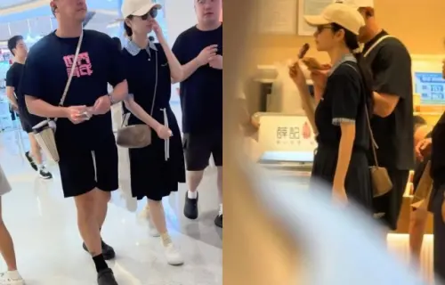 ▲景甜遭爆料後，被捕捉現身商場逛街，照片在微博瘋傳。（圖／翻攝自微博）