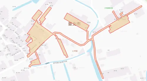 ▲台北市士林區8月31日停水範圍。（圖／自來水公司water.gov.tw）