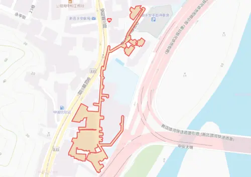 ▲新北市新店區8月31日停水範圍。（圖／自來水公司water.gov.tw）