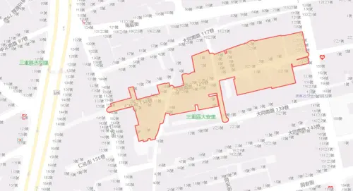 ▲新北市三重區8月31日停水範圍。（圖／自來水公司water.gov.tw）