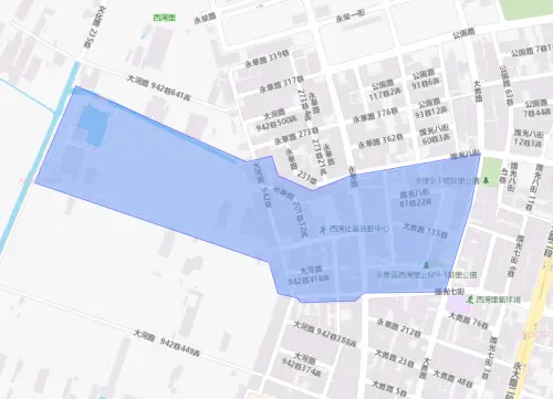 ▲台南市永康區8月31日停水範圍。（圖／自來水公司water.gov.tw）