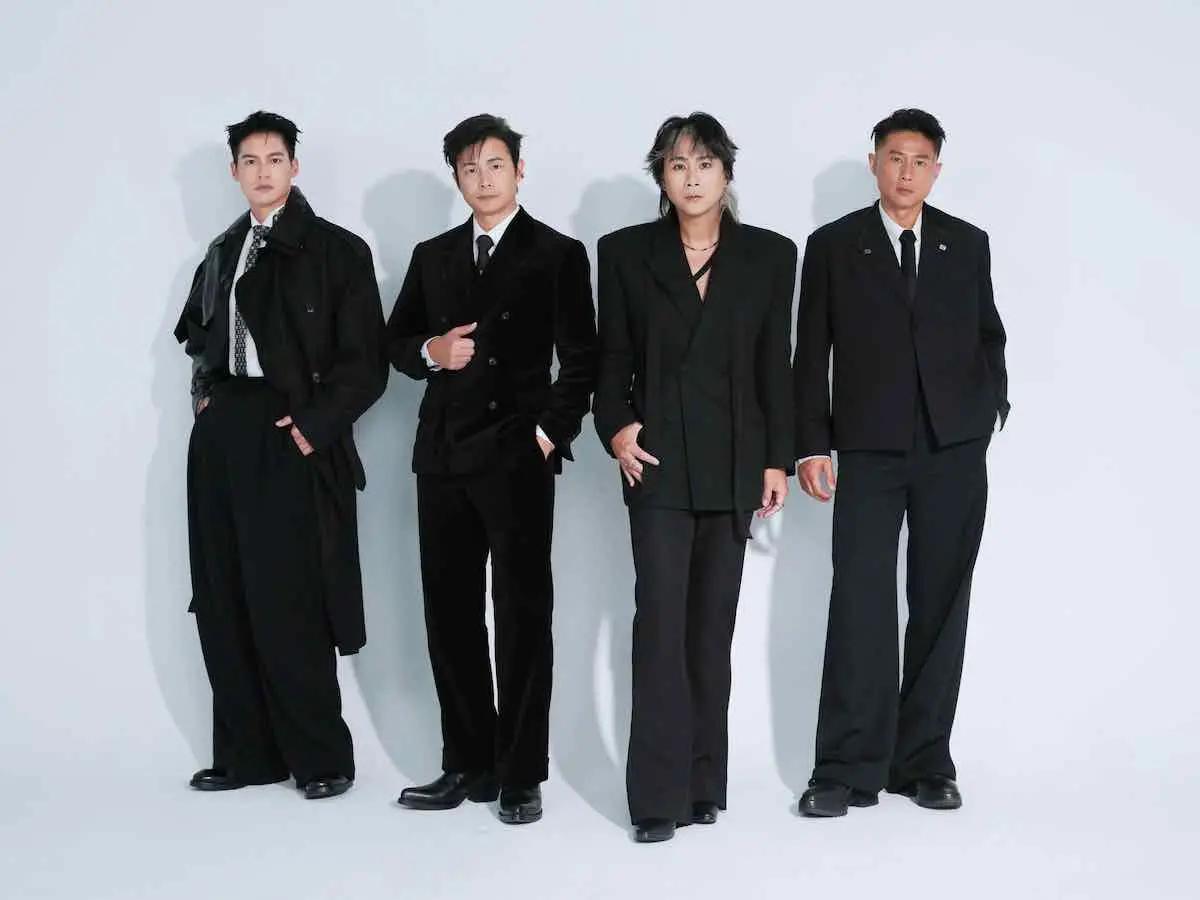 ▲5566出道25年首次舉辦巡演《NEVER DIE 永不落幕》，以往僅以嘉賓身分登台的彭小刀（右一），這次將正式回歸全程參與。（圖／通達量能文體提供）