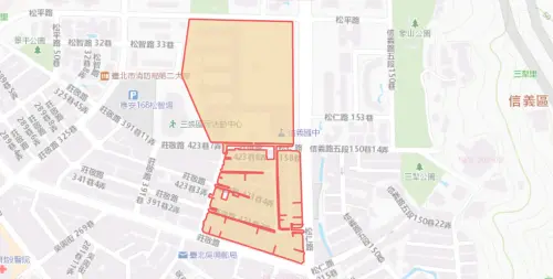 ▲台北市信義區9月1日停水範圍。（圖／自來水公司water.gov.tw）