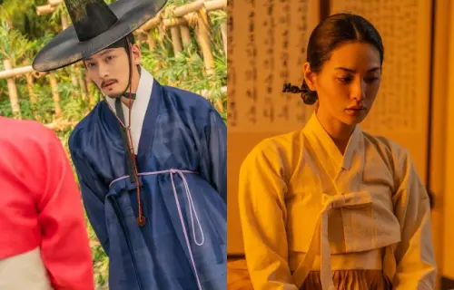 ▲池昌旭（左）飾演花花公子，因與孫藝真的賭注去誘惑飾演寡婦的Nana（右）。（圖／翻攝自IG@netflixkr）