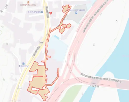 ▲新北市新店區9月1日停水範圍。（圖／自來水公司water.gov.tw）