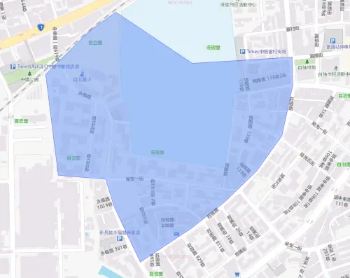 ▲桃園市中壢區9月1日停水範圍。（圖／自來水公司water.gov.tw）