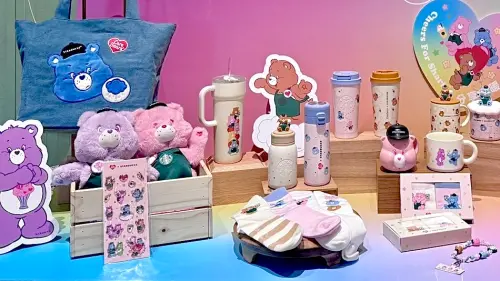星巴克Care Bears彩虹熊9/7開賣！水壺、提袋、襪子聯名新品一覽