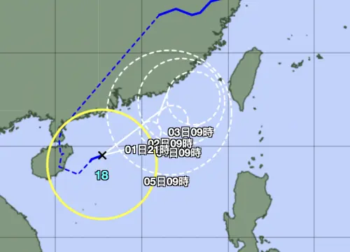 ▲沙德爾颱風路徑主要往東北為主，周三開始北轉角度會更明顯。（圖／日本氣象廳）