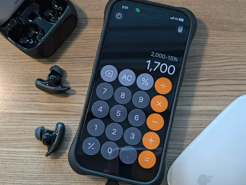 iPhone計算機藏實用功能！打8折不用心算　直接「－20%」秒出答案