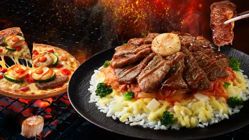 ▲中秋節必勝客開吃「極炙厚牛干貝海陸披薩」來了。（圖／必勝客pizzahut.com.tw）