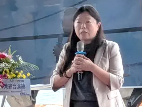 ▲海洋保育署署長陸曉筠致詞。(圖／海洋保育署提供)
