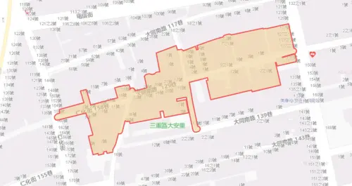 ▲新北市9月3日三重區停水範圍。（圖／自來水公司water.gov.tw）