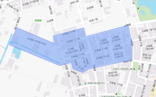▲台南市永康區9月3日停水範圍。（圖／自來水公司water.gov.tw）