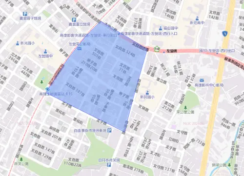 ▲高雄市9月3日停水範圍。（圖／自來水公司water.gov.tw）
