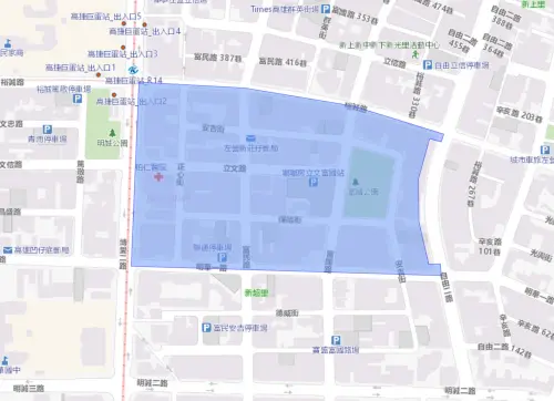 ▲高雄市三民區9月3日停水範圍。（圖／自來水公司water.gov.tw）