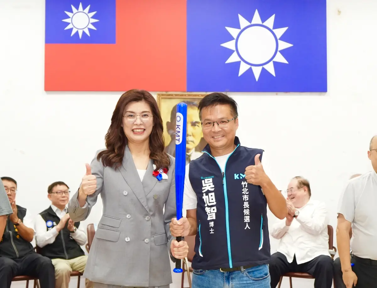 ▲國民黨竹北市長參選人吳旭智表示，即使明天依法完成參選登記，也不代表藍白合作大門就此關閉。（圖／吳旭智提供）