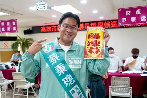 ▲民進黨高雄市第三選區市議員候選人蔡秉璁認為，如果民進黨要在市議會取得過半多數，那大岡山選區提名的三席就必須要全上。（圖／市議員候選人蔡秉璁提供）