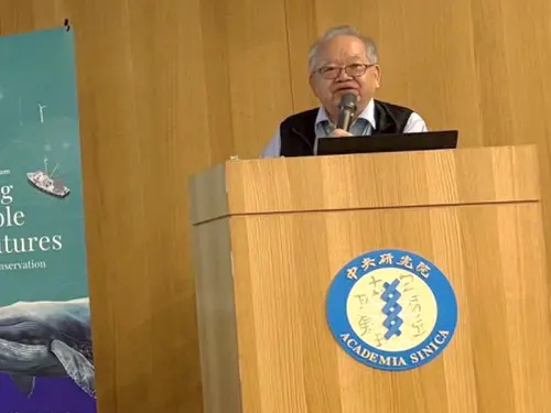 ▲台灣海洋大學榮譽講座教授邵廣昭致詞。(圖／海洋委員會提供)