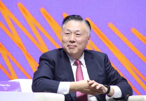 ▲吳田玉提到，爐邊對談想要釐清幾個問題，分別是AI之下台灣應該聚焦在哪些短期、長期目標？AI改變政治氛圍及地緣政治平衡，台灣應該如何協助其他國家達到看似衝突的需求？（圖／記者鍾泓良攝影）