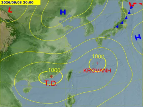 ▲台灣仍處於大低壓帶內，天氣持續不穩定。（圖／中央氣象署cwa.gov.tw）