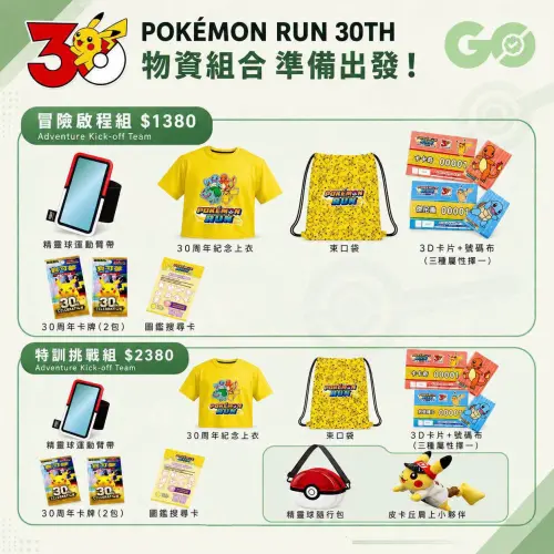 ▲寶可夢路跑「Pokémon Run 30」物資包。（圖／寶可夢提供）