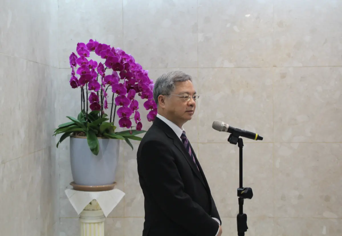 ▲龔明鑫回應，台灣半導體先前已爭取到最惠待遇，若是赴美設廠，半導體免稅進口相當於新建產能2.5 倍。（圖／記者鍾泓良攝影）
