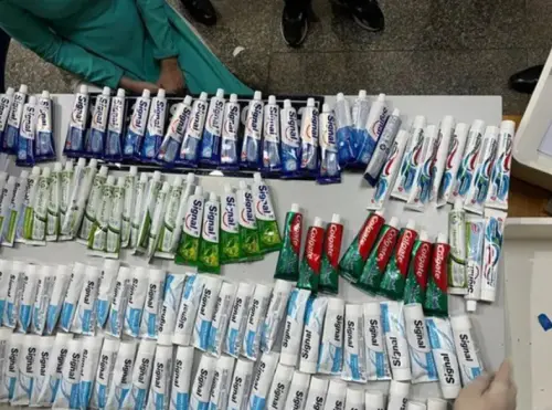 ▲越南航空空姐帶毒牙膏闖關！胡志明市法院重判11人死刑（圖／截自越南警方）
