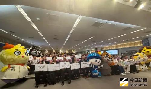 ▲8縣市吉祥物共同宣導「不酒駕、安全返家」，以地方角色增加倡議辨識度。(圖／記者金武鳳攝，2026.9.4)