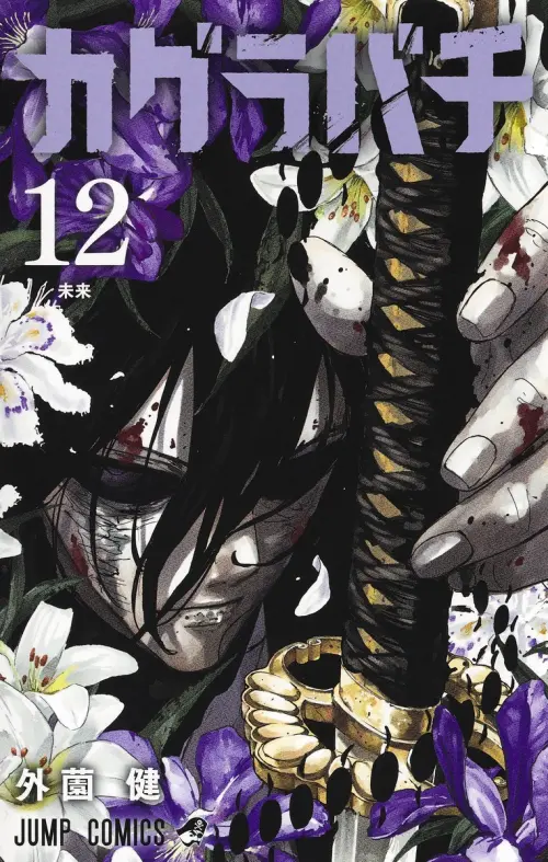 ▲《神樂鉢》日文版單行本第12集今（4）日正式發售，封面由手持妖刀「真打」的劍聖登場。（圖／翻攝自集英社）