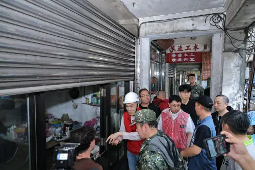 ▲謝國樑已要求中山區公所加強宣導，低窪地區住家及店家提前做好防汛準備，妥善設置防水閘門。（圖／基隆市府提供）