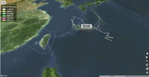 ▲根據 NCDR 彙整之各國氣象機構最新預測，科羅旺颱風路徑呈現高度一致的二度轉向，預計下週將直撲日本九州及西日本一帶。（圖／翻攝自 NCDR）