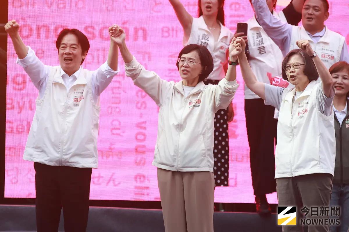 與賴同框!憶參選失利 蔡英文挺蘇巧慧:有機會成第一名女市長