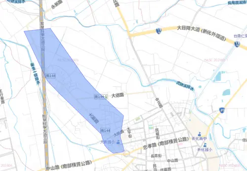 ▲台南市9月7日停水範圍。（圖／自來水公司water.gov.tw）