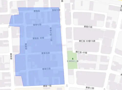 ▲台南市9月7日停水範圍。（圖／自來水公司water.gov.tw）