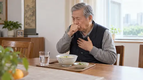 ▲家醫科醫師李文祺提醒，長輩若出現頻繁嗆咳、進食時間變長、聲音濕濁或體重下降，應盡早就醫評估。（圖／AI生成，周淑萍監製）