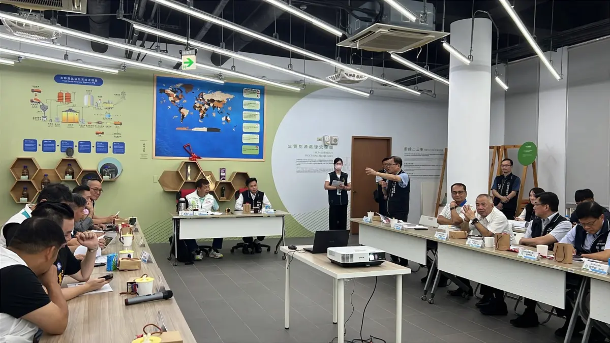 ▲台中市議會警消環衛委員會考察外埔綠能生態園區(圖／環保局提供2026.9.8)