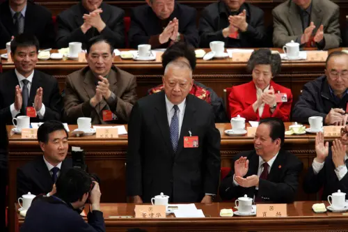 ▲在卸任特首同一天，董建華當選中國全國政協副主席。（圖／美聯社／達志影像）