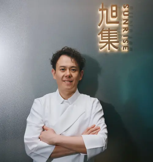 ▲旭集全新企劃「匠星極宴」攜手米其林一星「吉兆」的創辦人暨主廚許文杰。（圖／饗賓集團提供）
