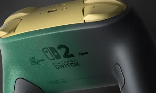 ▲《薩爾達傳說》40週年紀念版Nintendo Switch 2 Pro控制器背面也有小彩蛋。（圖／《薩爾達傳說》40週年紀念網站）