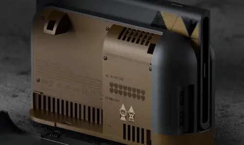 ▲Nintendo Switch 2底座也有生命值愛心的圖案。（圖／《薩爾達傳說》40週年紀念網站）