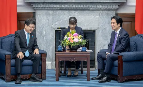 ▲賴清德接見「思考台灣海峽和平穩定國會議員之會」訪團。（圖／總統府提供）