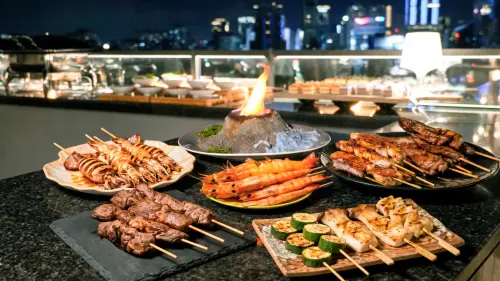 中秋烤肉玩出法式風！高雄英迪格高空BBQ、火焰薄餅秀登場